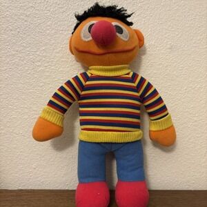 Vintage 1970's Knickerbocker Sesame Street Ernie Plush Doll 11in